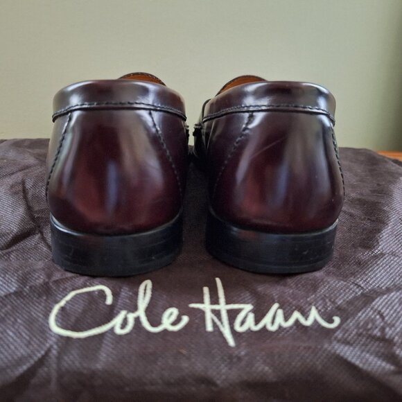 Cole Haan Men\'s Leather Pinch Tassel Loafers Cordovan Slip-On Shoes Size 10 D main image 6